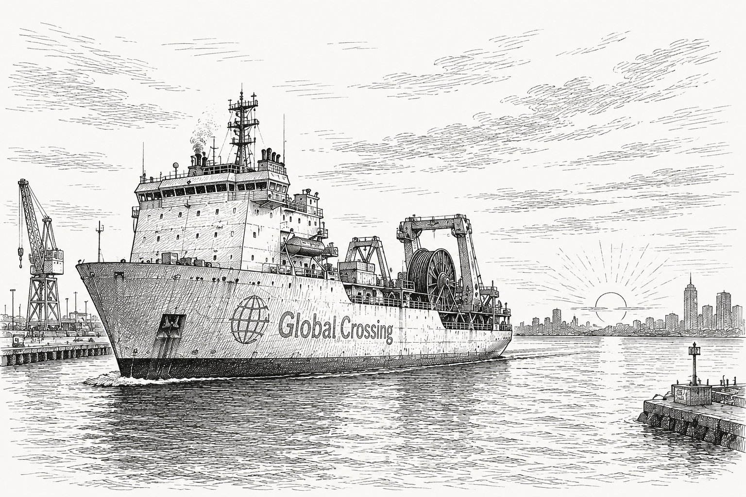 Gary Winnick's cable ships set sail to wire the oceans on borrowed money.